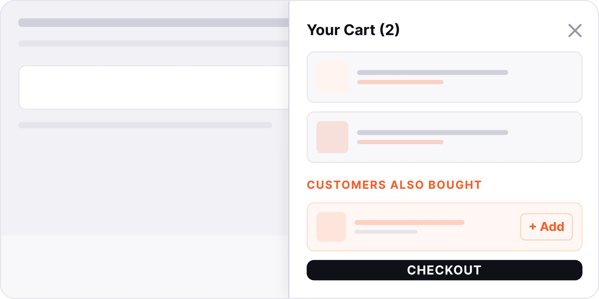 Slide-out Cart UI